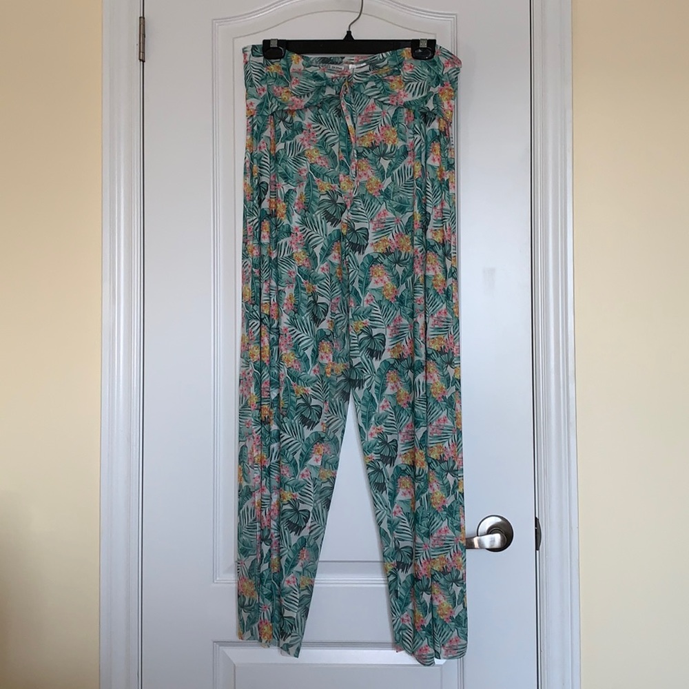 RAMPAGE GREEN TROPICAL PANTS SIZE XL